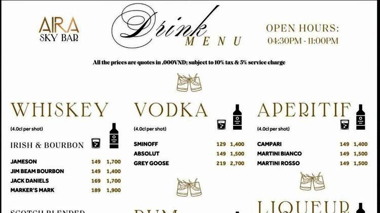 AIRA Sky Bar & Lounge · 河内 · 酒廊 8